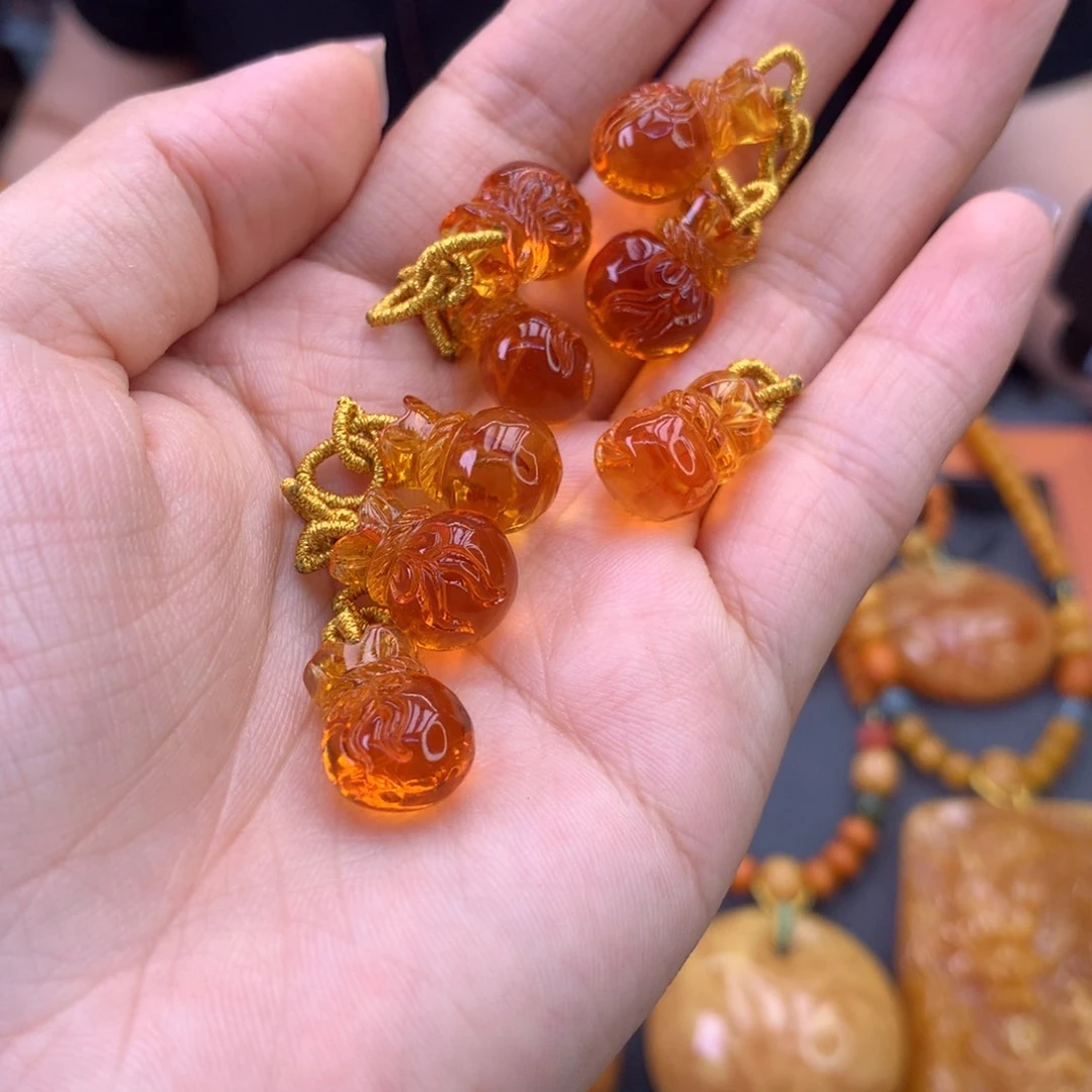 未镶嵌吊坠(不含链)琥珀多样性发一
