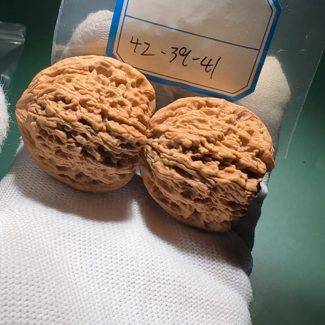 文玩核桃吊坠40号凹底细纹将h