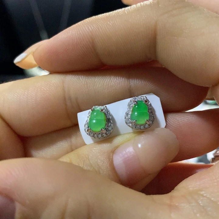 翡翠银S925镶嵌戒指