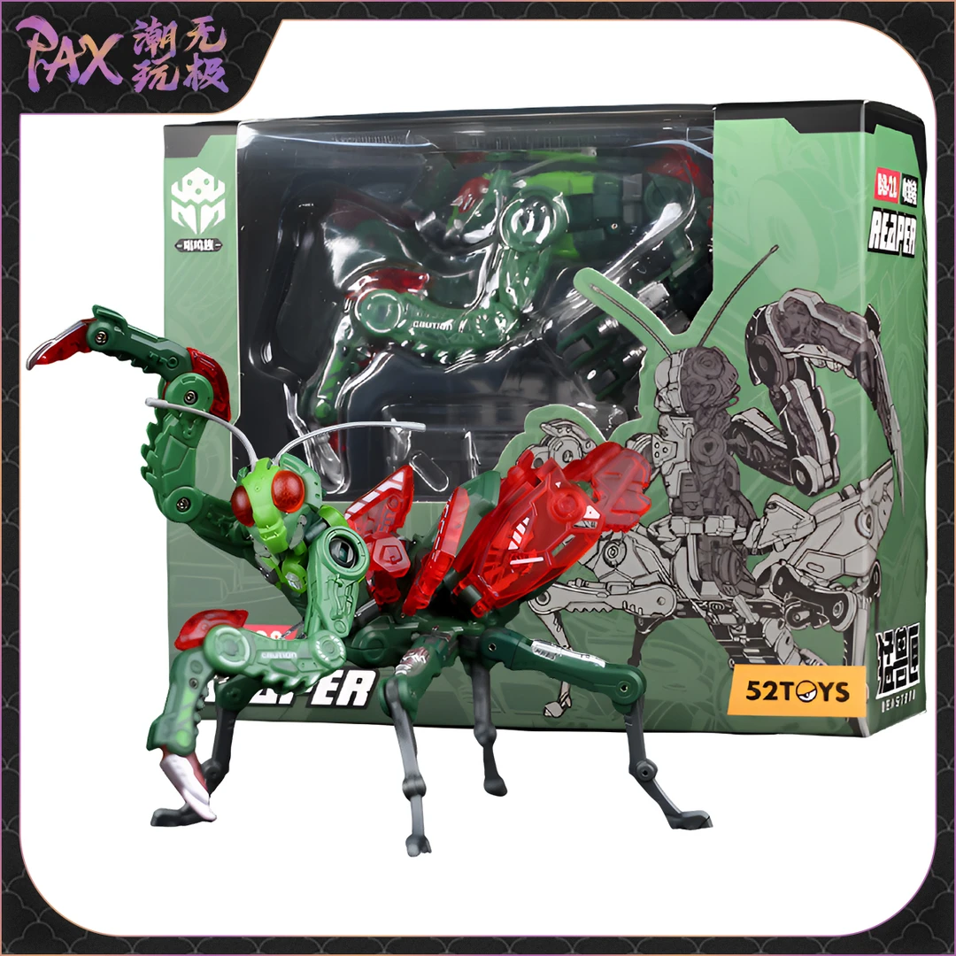 52TOYS猛兽匣 BEASTBOX BB-28收割者 螳螂手办 可动变形 国创机甲