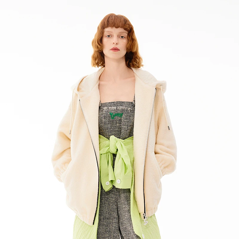 9383【赵老板精选】MASFER.SU外套女连帽卫衣款上衣