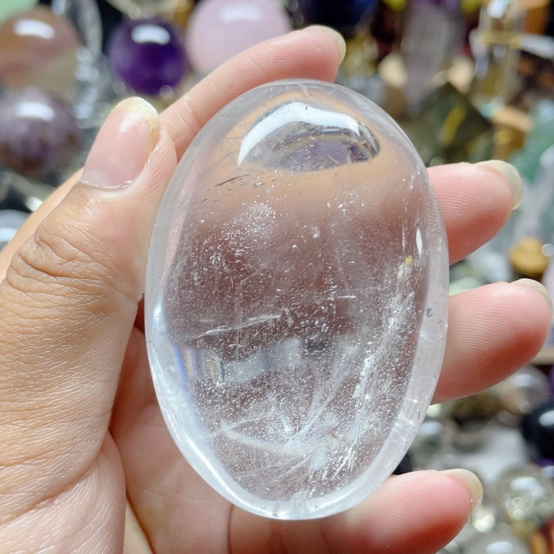 白水晶手握未镶嵌水晶