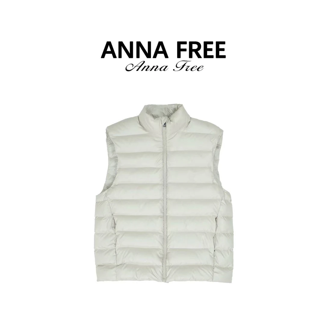 ANNA FREE 秋冬款极简羽绒服马甲白鸭绒保暖新款休闲上衣ZCH25934