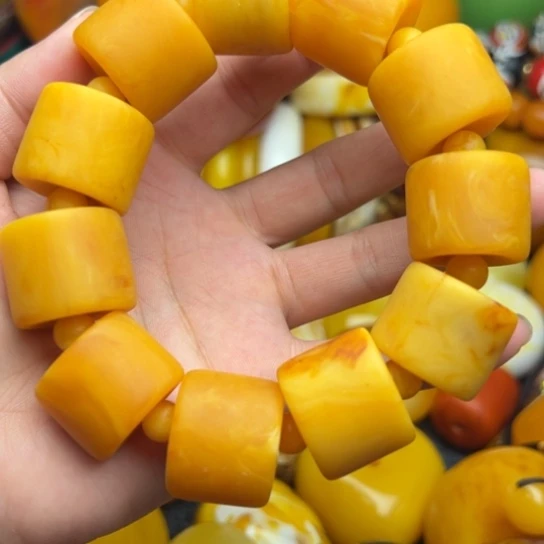 未镶嵌琥珀手链蜜蜡