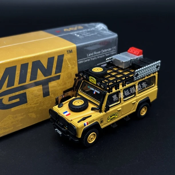 【路虎】MINIGT 543 1/64 绝版收藏路虎卫士合金汽车模型收藏玩具