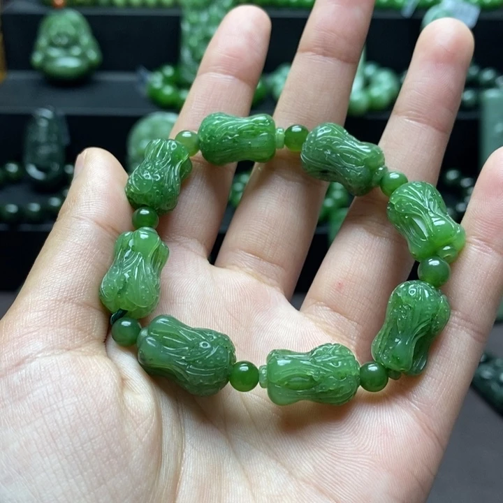 和田玉手串未镶嵌