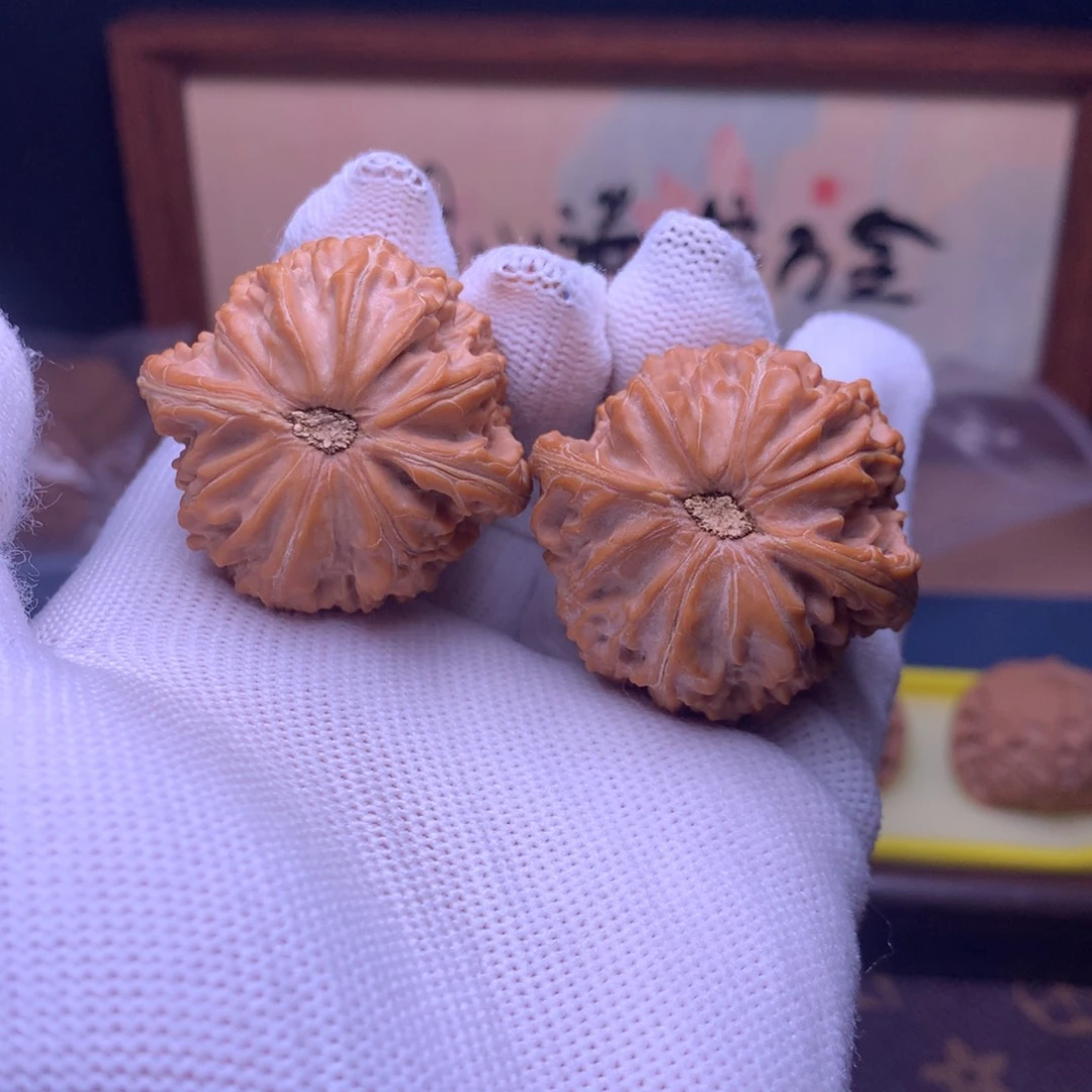 段***生把件文玩核桃39磨盘