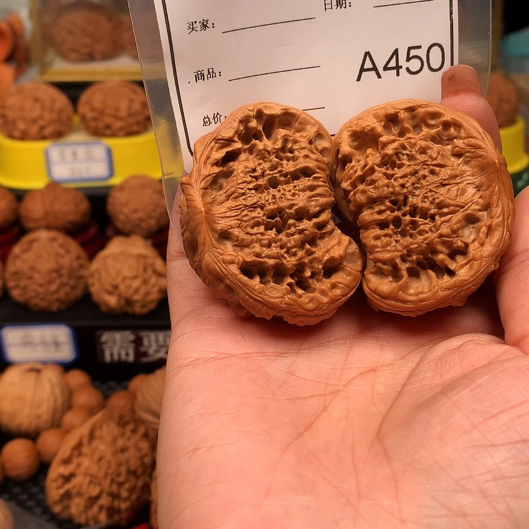 文玩核桃把件n****3蛇头5.1A450