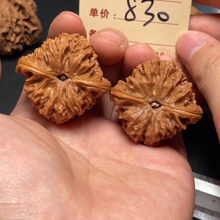 把件文玩核桃三角疆41尺以打底830