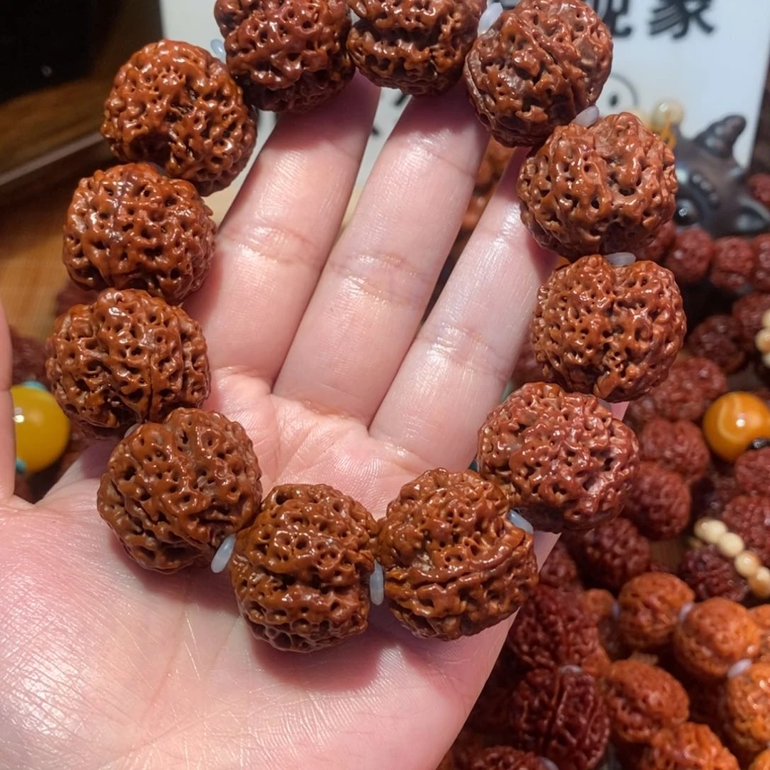 金刚菩提手串235瓣素肉手盘