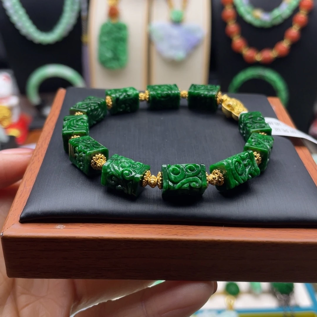 翡翠未镶嵌手链翡翠手链