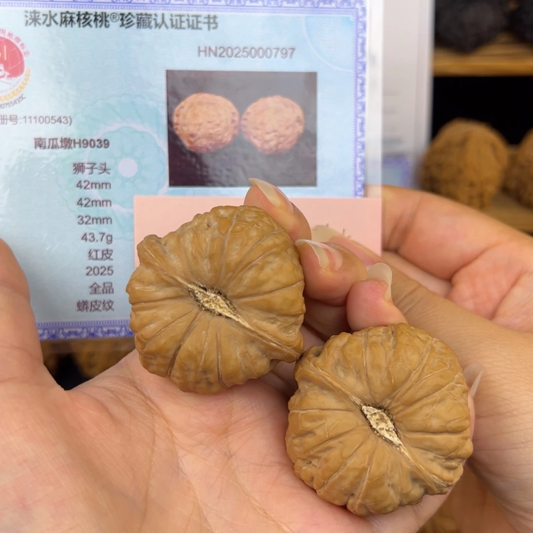 文玩核桃把件42南瓜墩H9039