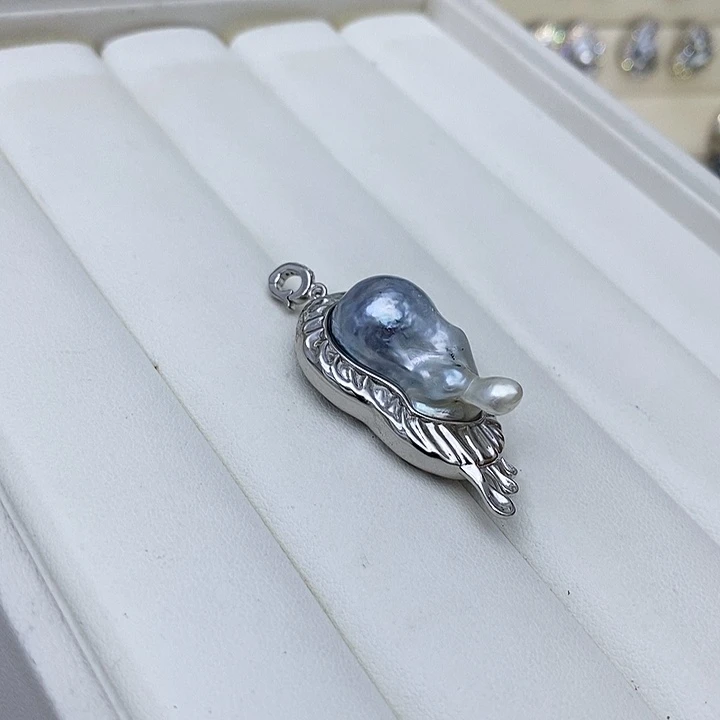 海水珍珠颈饰银S925镶嵌