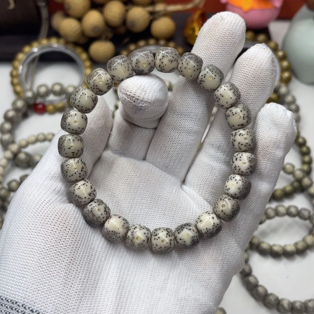 星月菩提手串10mm 灰冰大眼