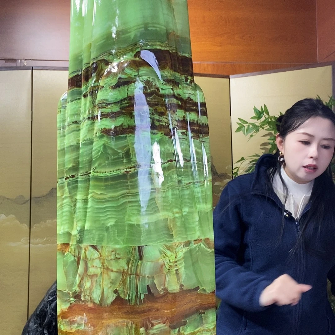 石材山水画作品摆件