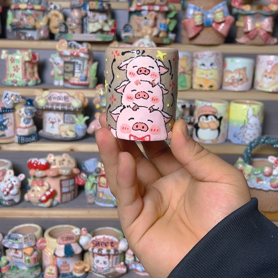 老梧家的手工多肉花盆