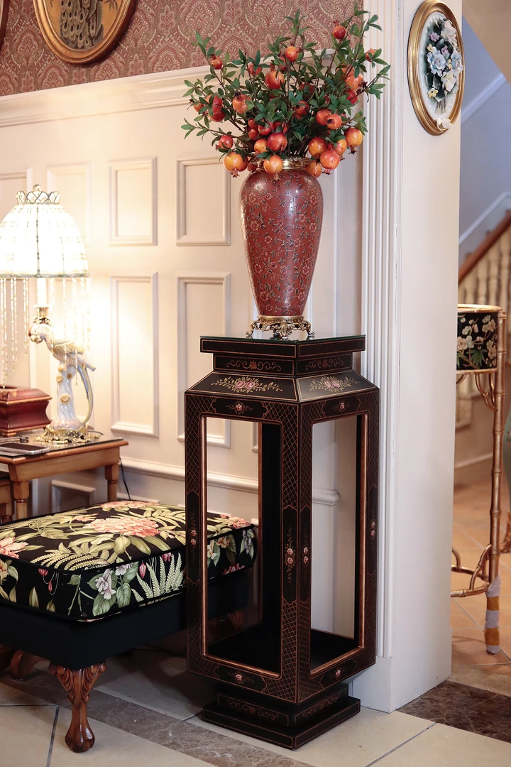 潇允饰家/置物架/花架/纯手工/落地摆件/