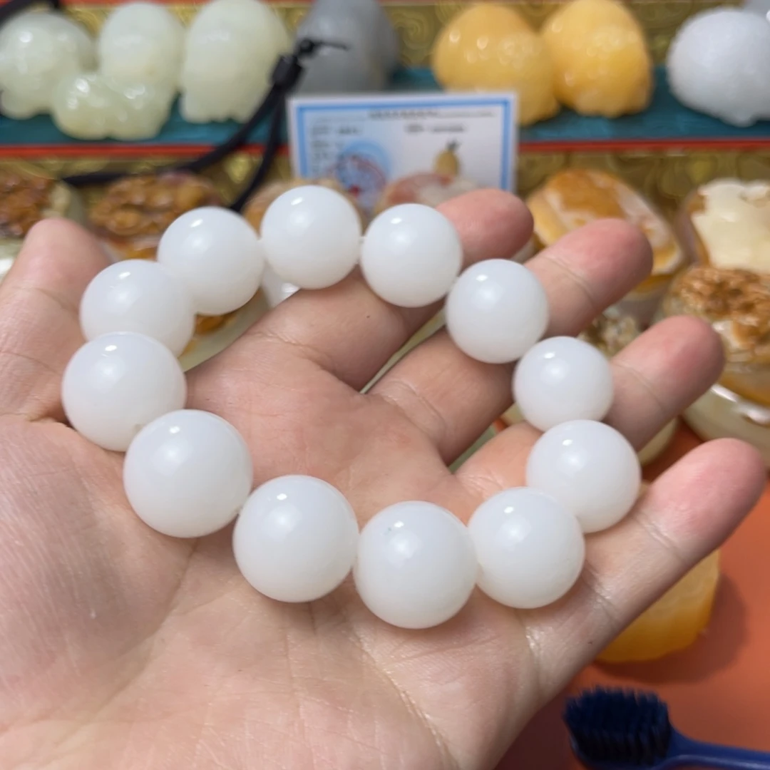 石材天然方解石手把件不退换