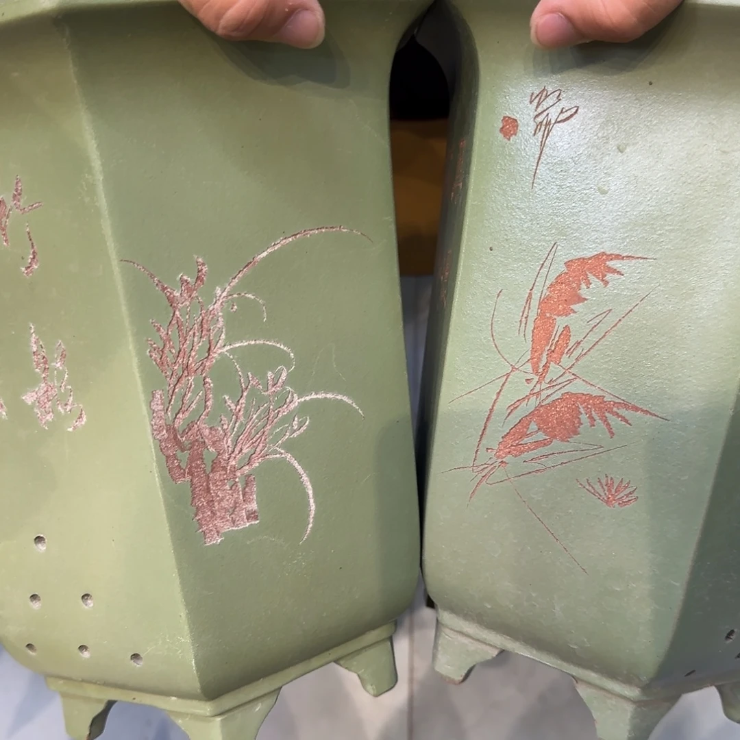 紫砂花盆口径20.22口径