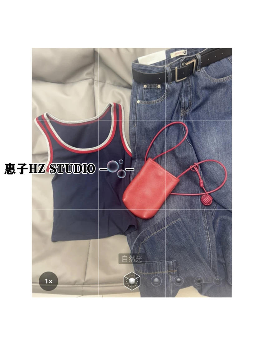 惠子家新款时尚百搭显瘦吊带948