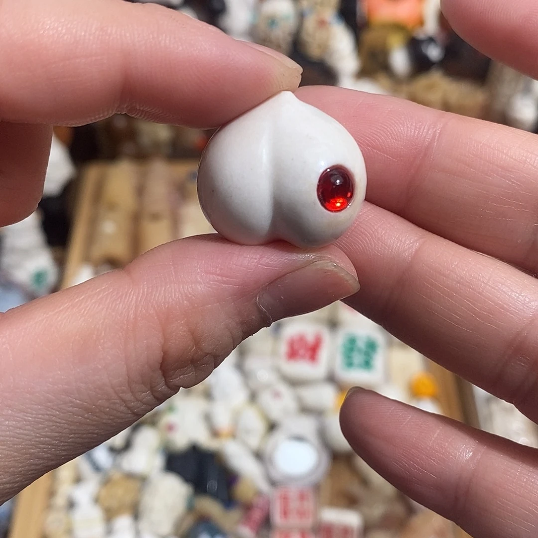 把件鹿骨轩**?M31镶嵌屁桃鹿角