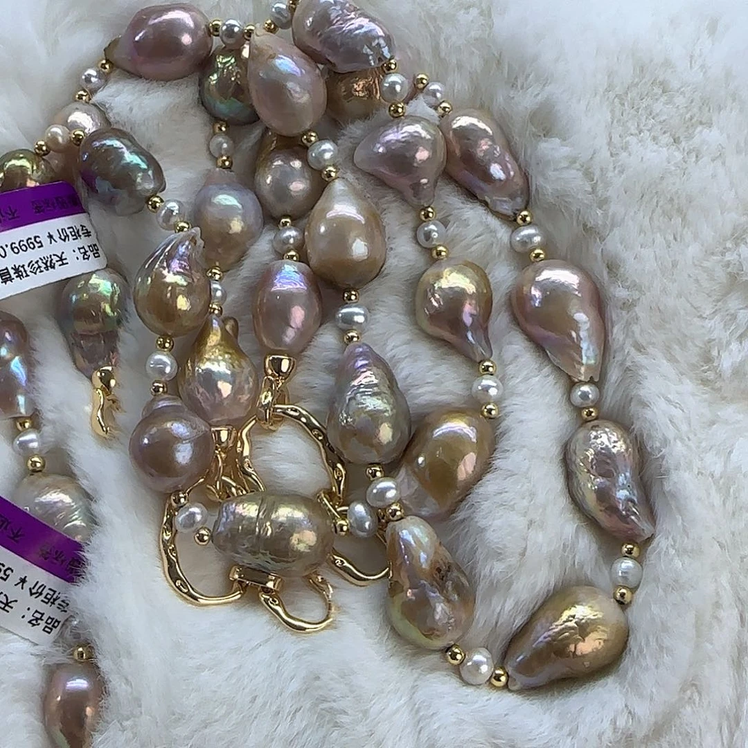 未镶嵌项链定制多样性发货发其一541淡水珍珠