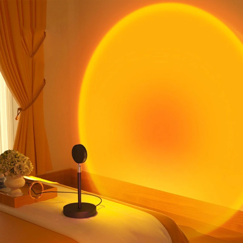 日落灯网红氛围灯客厅直播落地灯拍照气氛灯卧室落日灯投影夕阳灯