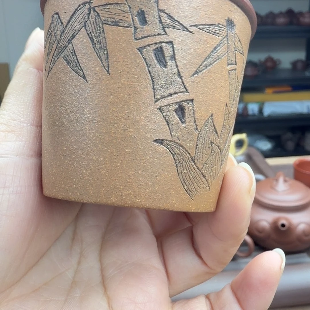 ღ***婷杯子100cc紫泥的小