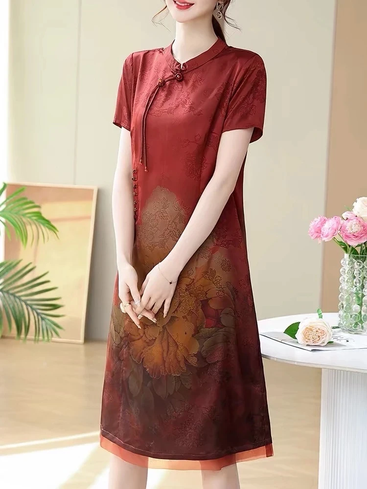 5961夏季显瘦中国风旗袍裙