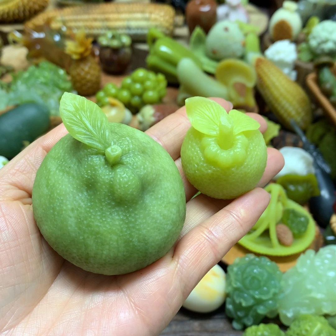 未镶嵌蛇纹石玉手把三*行