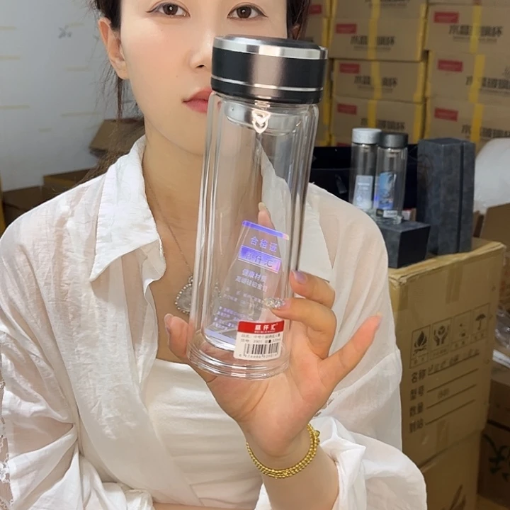 高硼硅玻璃盖子款黑色钢盖300双层