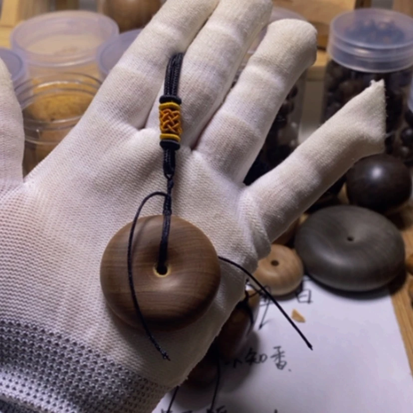 【闪购商品】檀香木手串/手链檀香木平安扣虫瑕疵