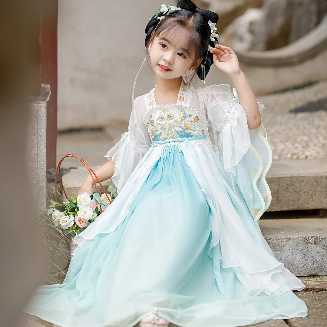 【青竹】2025超好看女童夏季古风仙气飘飘汉服
