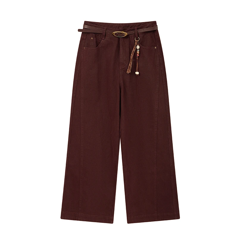 【达人专属】腰果花色窄版裤子W9864