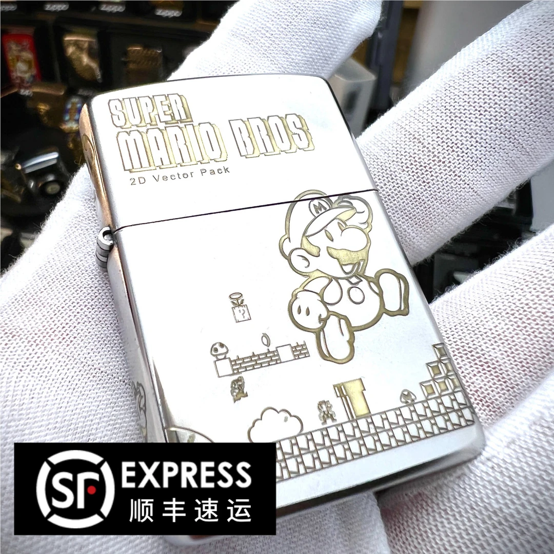 ZIPPO/之宝打火机正品超级玛丽童年回忆精雕带限量打火机DY8702DK