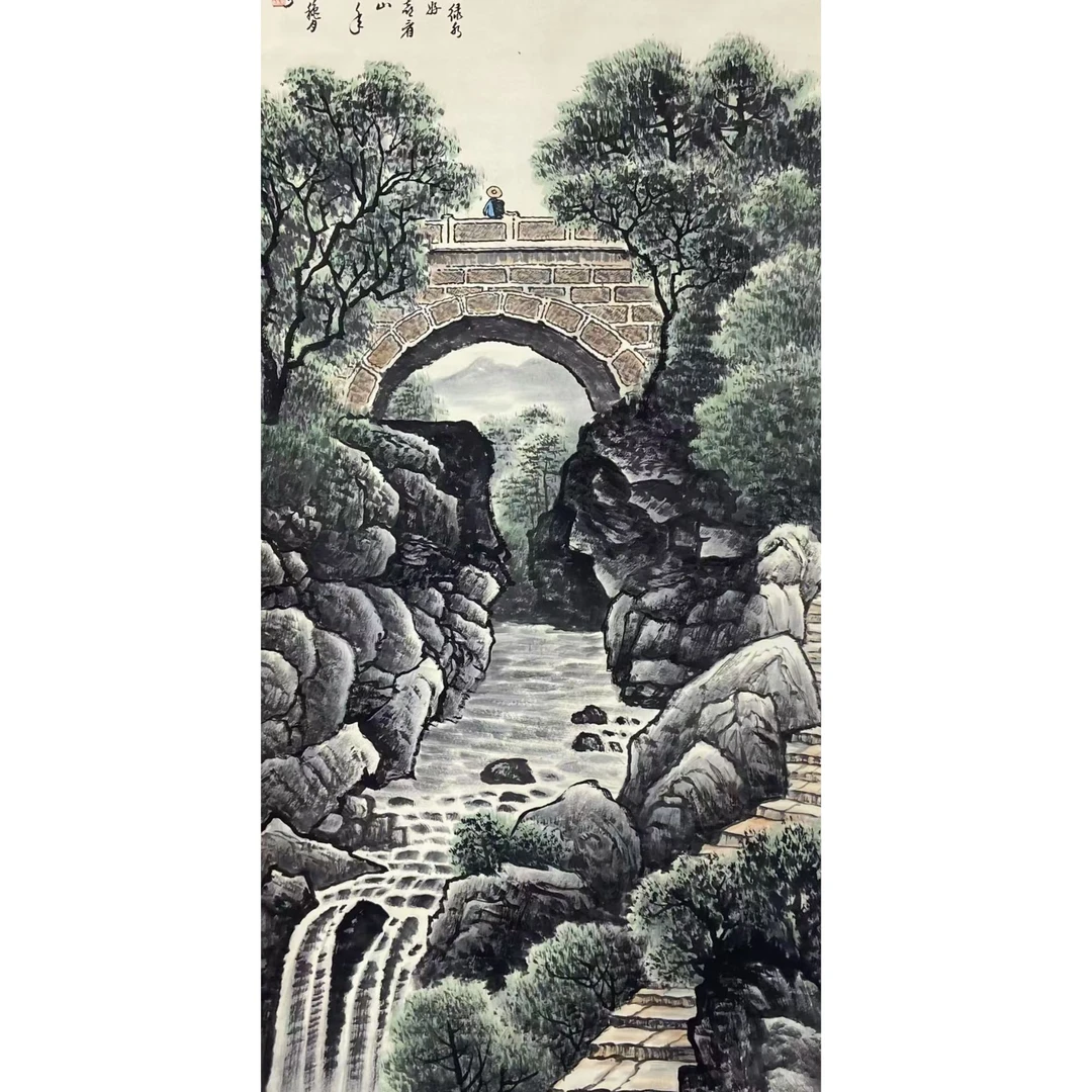 李KR 山水立轴135 65 7.8平尺