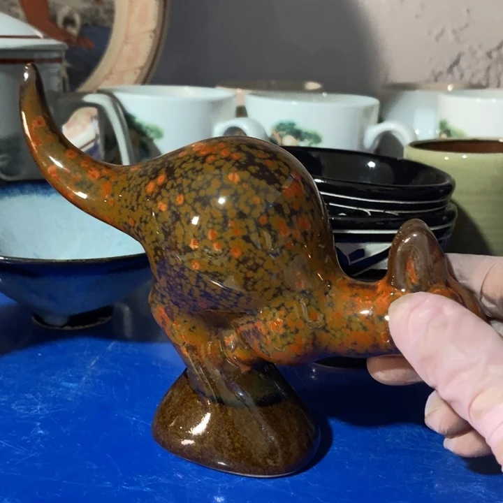 瓷片七厂窑变袋鼠