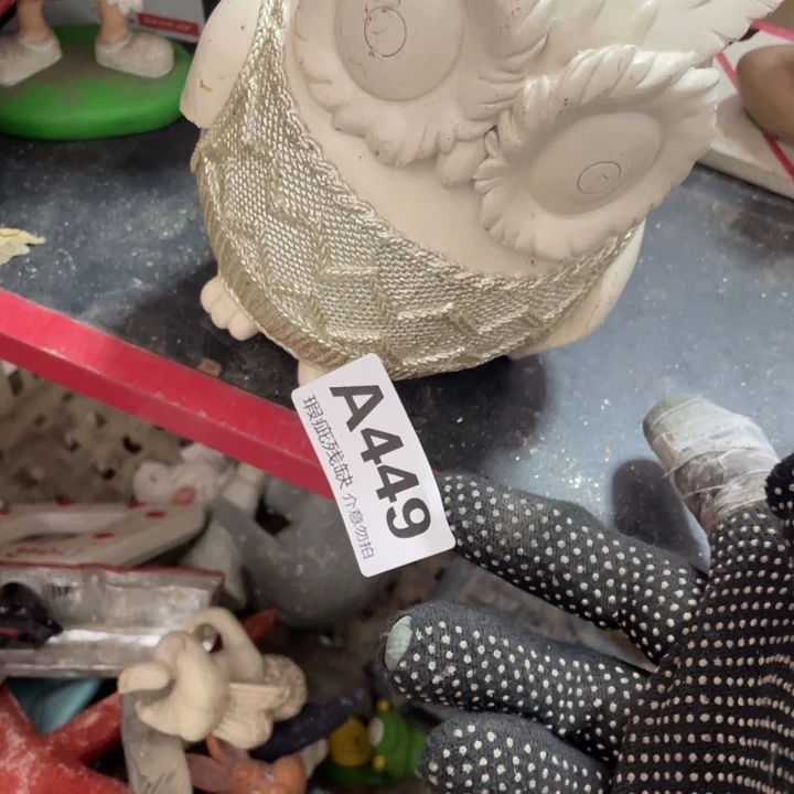 摆件玥*方孤品老货微瑕瓷