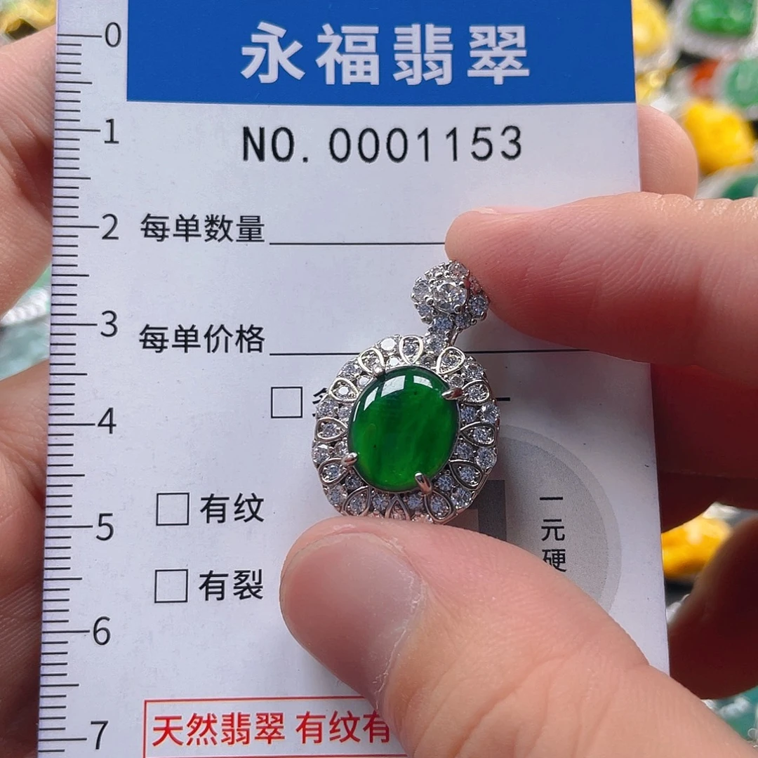 翡翠未镶嵌吊坠(不含链)