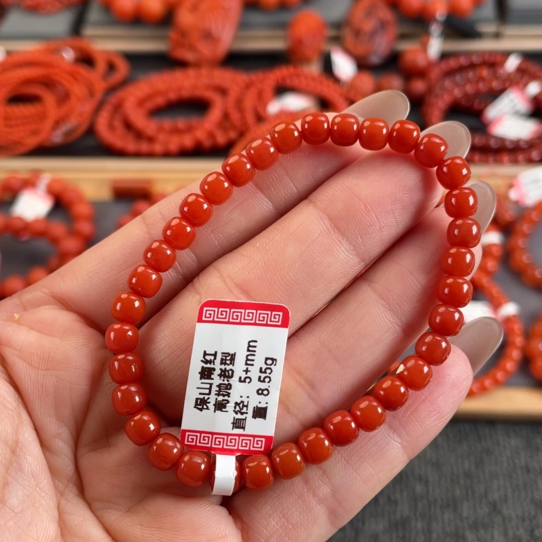 南红玛瑙未镶嵌5➕保山南红高抛老型单圈