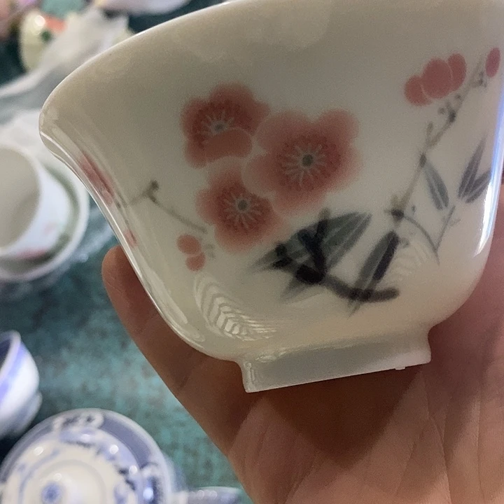 摆件翠竹红梅主人杯