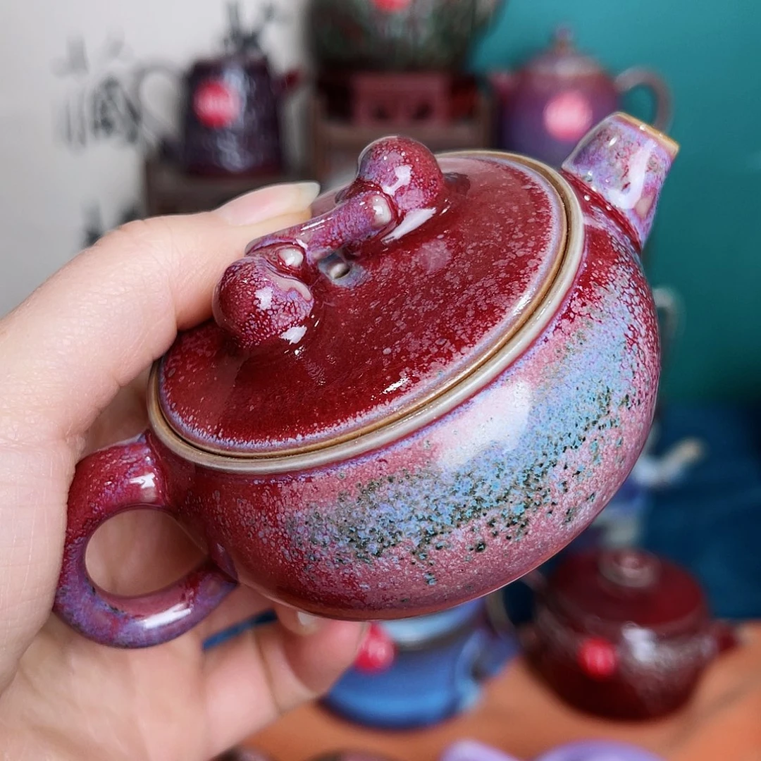 壶慧**兄钧瓷艺术作品壶