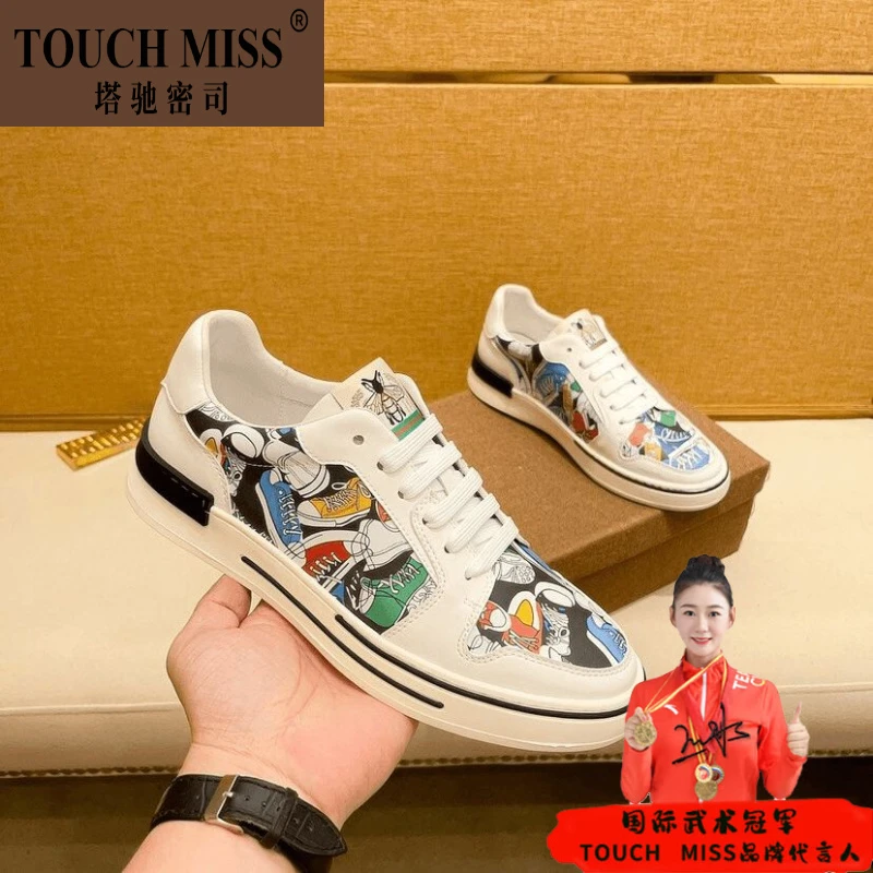 欧洲站奢侈品刺绣小蜜蜂小白鞋低帮鞋板鞋运动鞋休闲帅气百搭男鞋