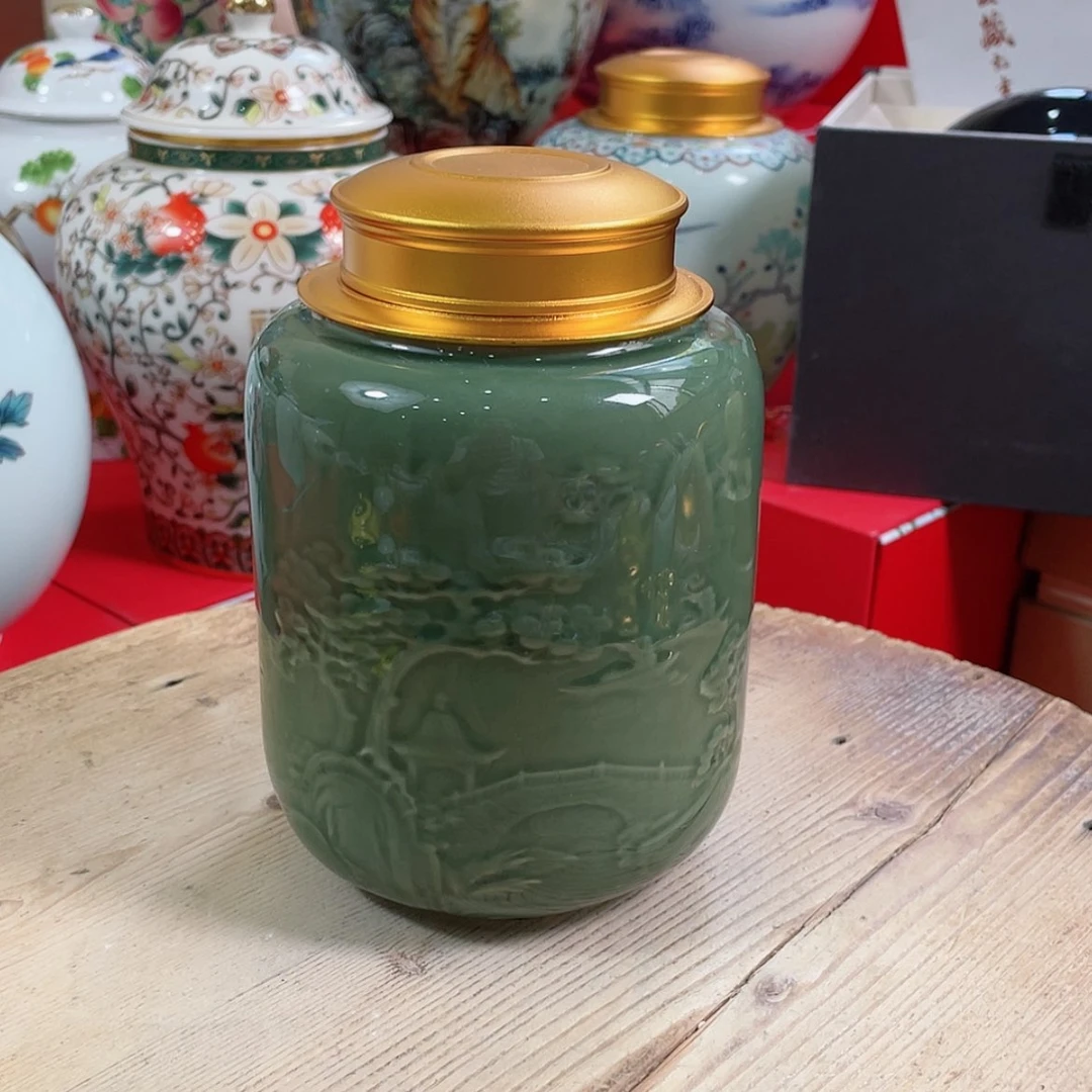 【闪购商品】罐陶瓷茶叶罐密封罐