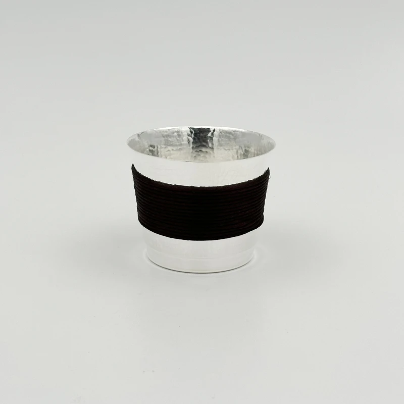 手工素面锤纹主人杯大号