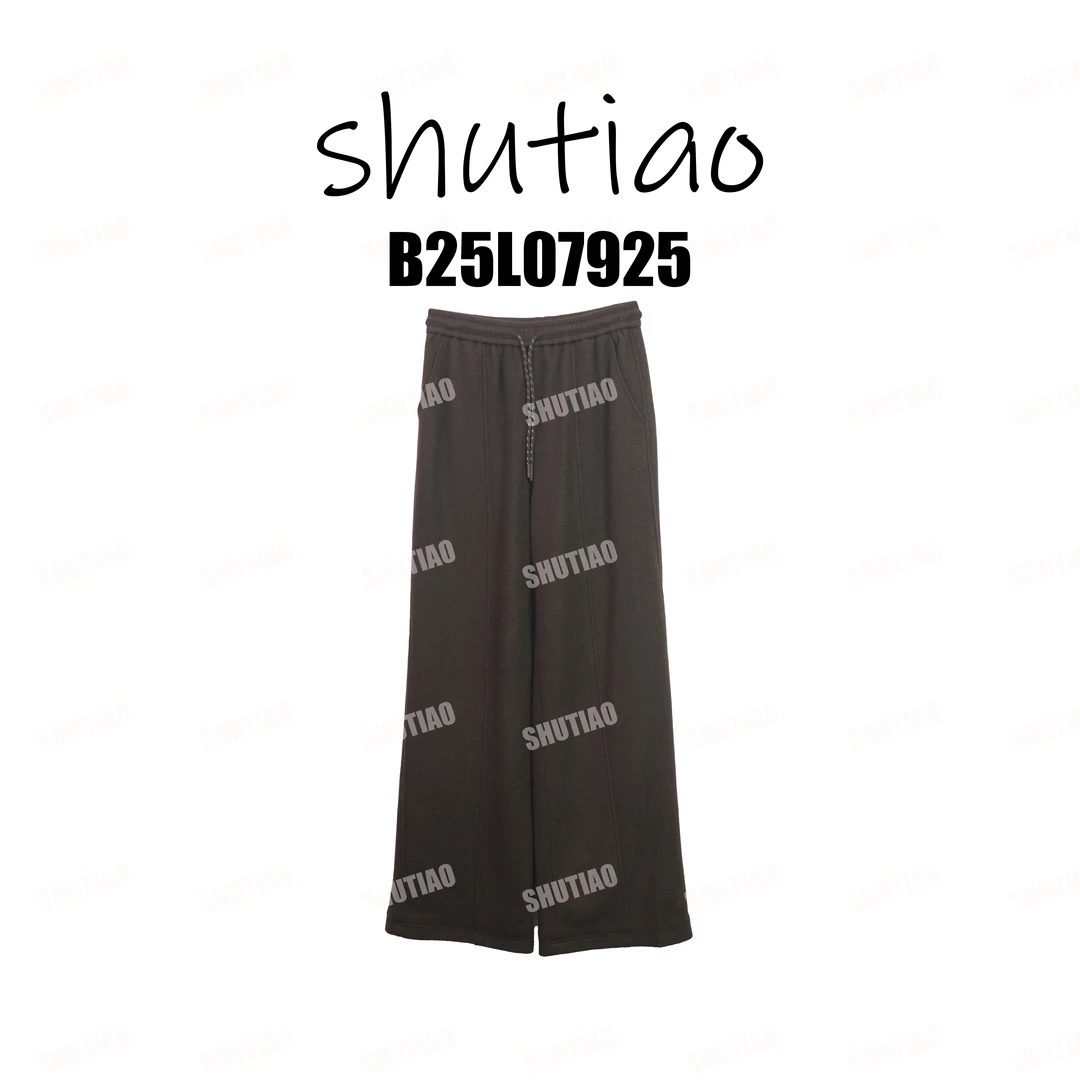 【SHUTIAO】2025冬季：新款小众设计款裤子B25L07925
