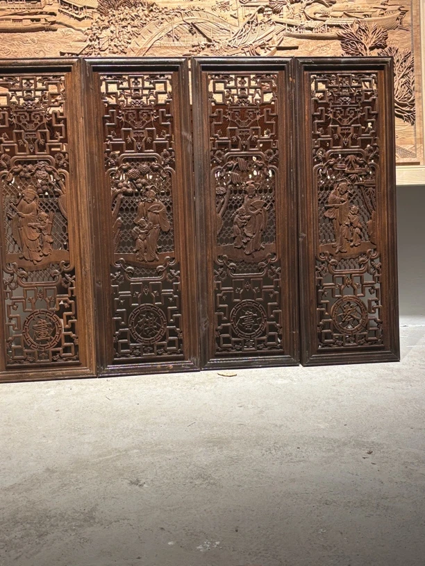 95*31东阳木雕琴棋书画