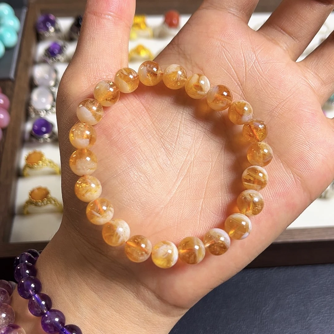 水晶手串未镶嵌黄塔