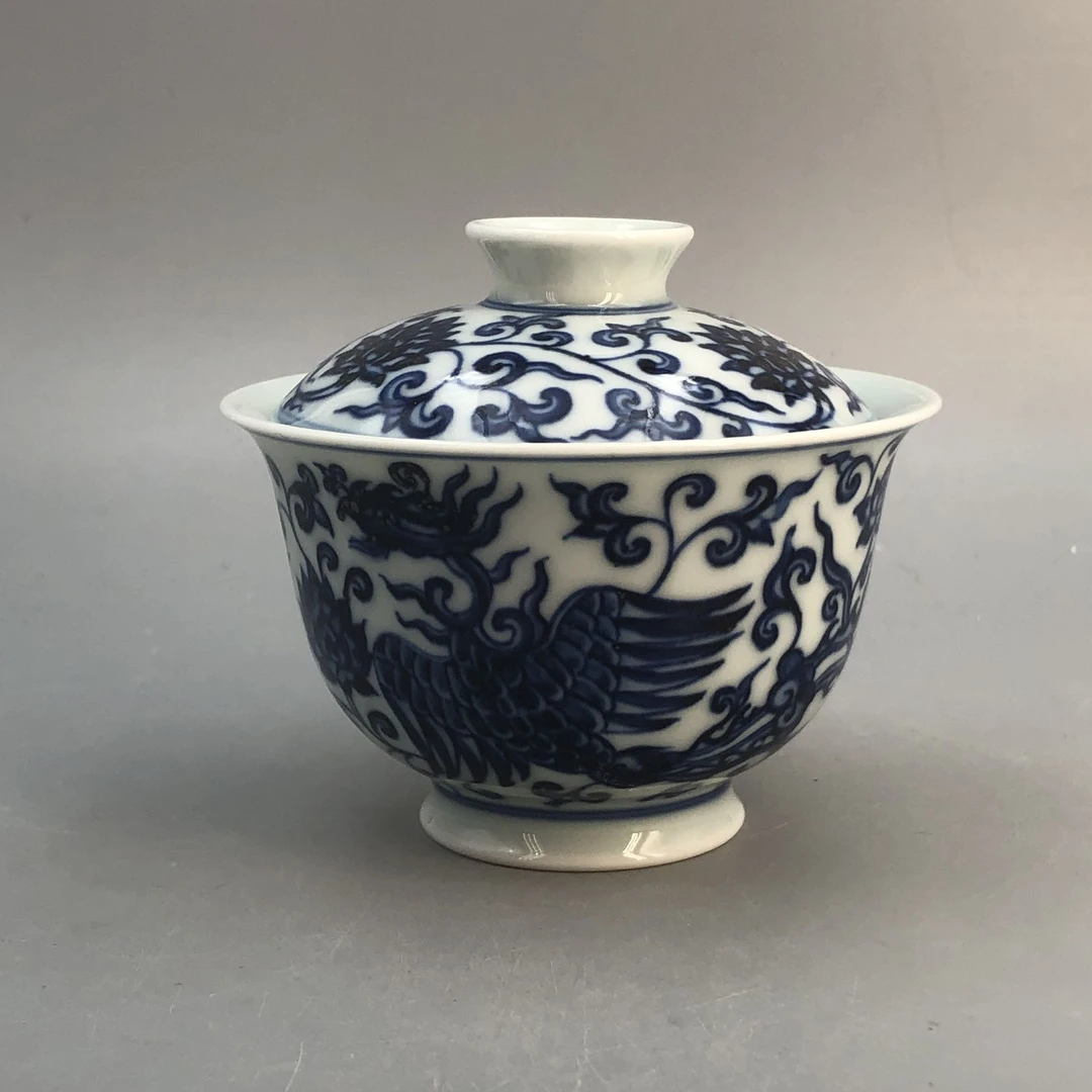 【南昌广电优选】双凤盖碗 mlhfy0537