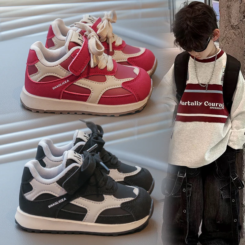 ABC儿童运动鞋2025秋款男童软底宝宝鞋子轻便时尚女童休闲阿甘鞋